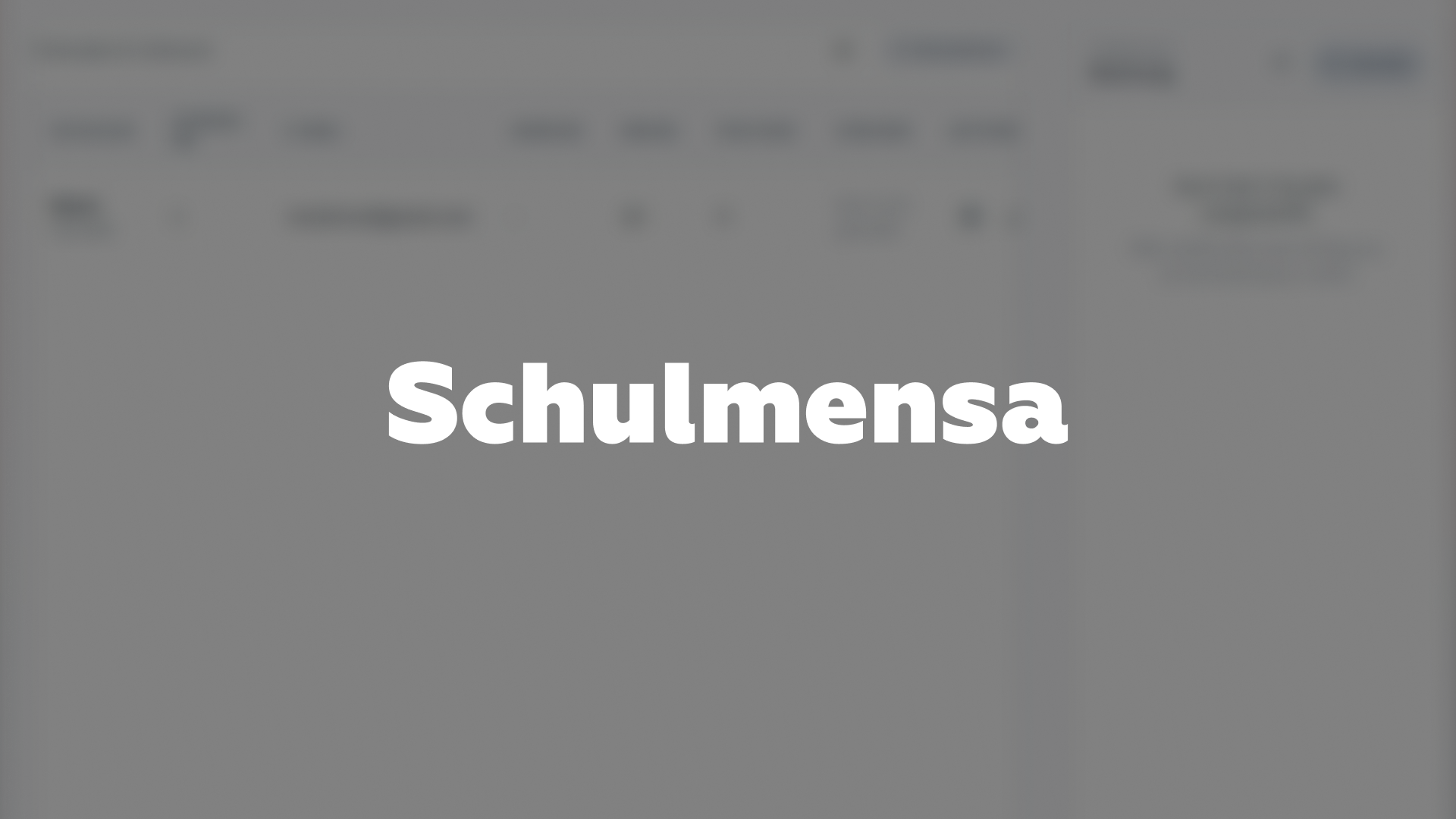 Schulmensa